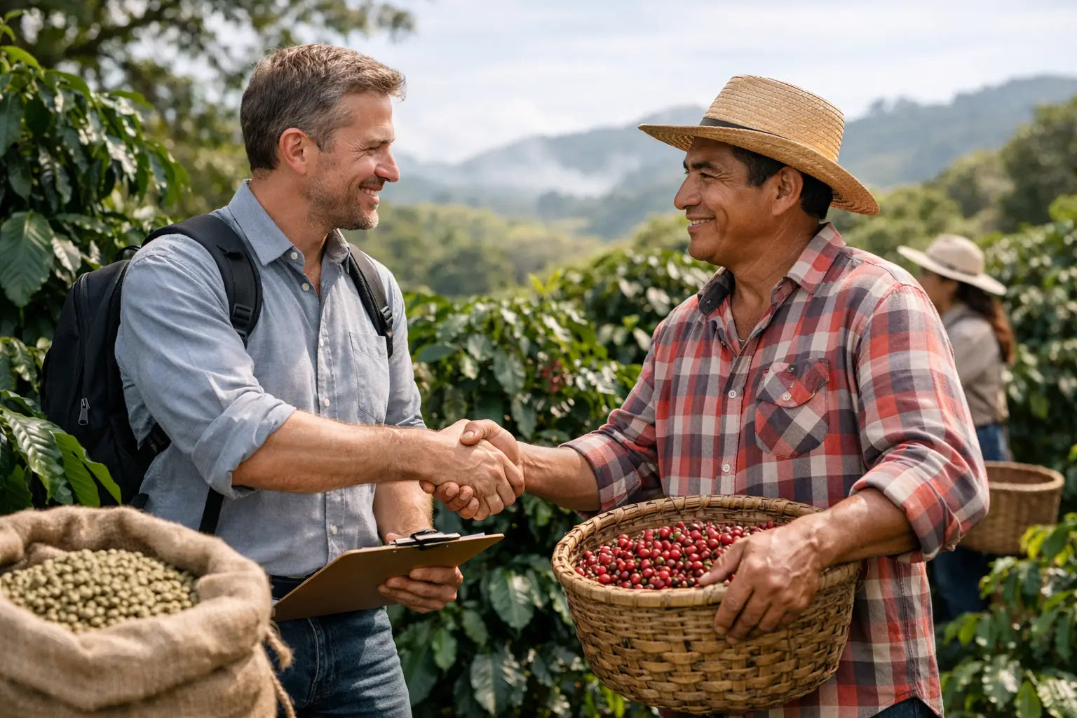Kaffeeprojekt mit Bauernpartnerschaft, das wirkt