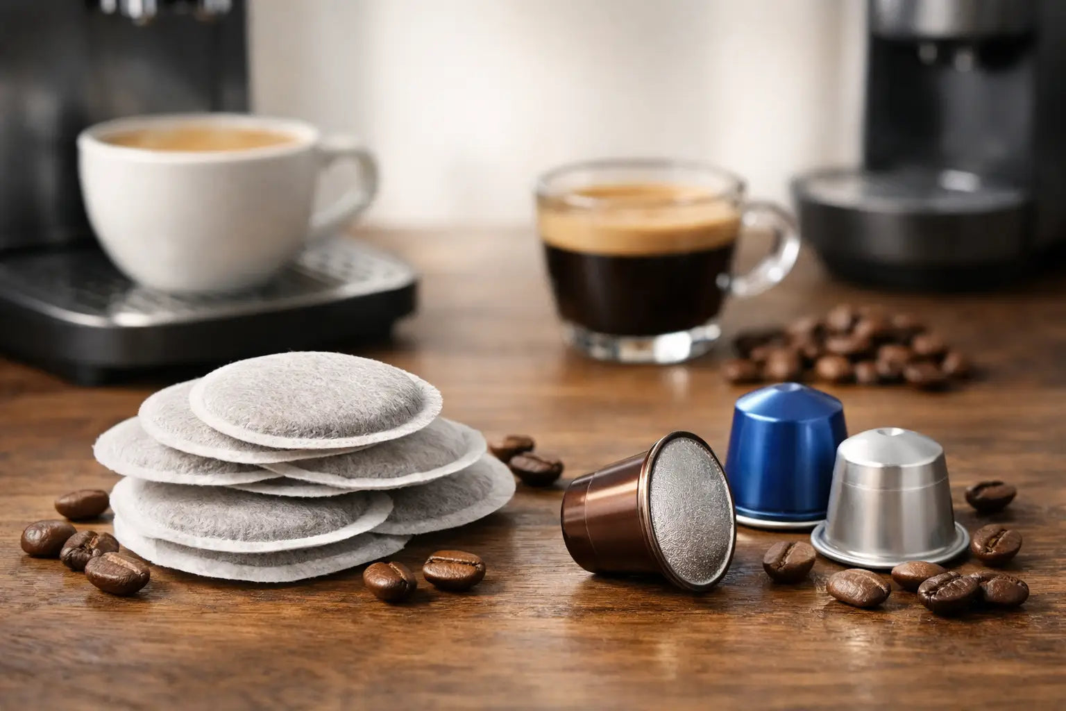 Kaffeepads oder Kapseln im Vergleich