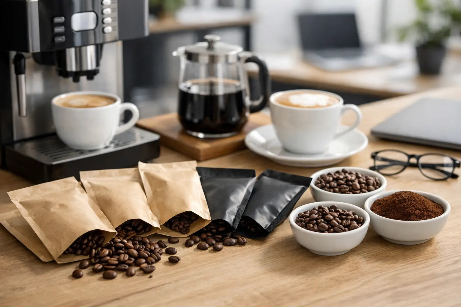 Bürokaffee mit Probepaket richtig wählen
