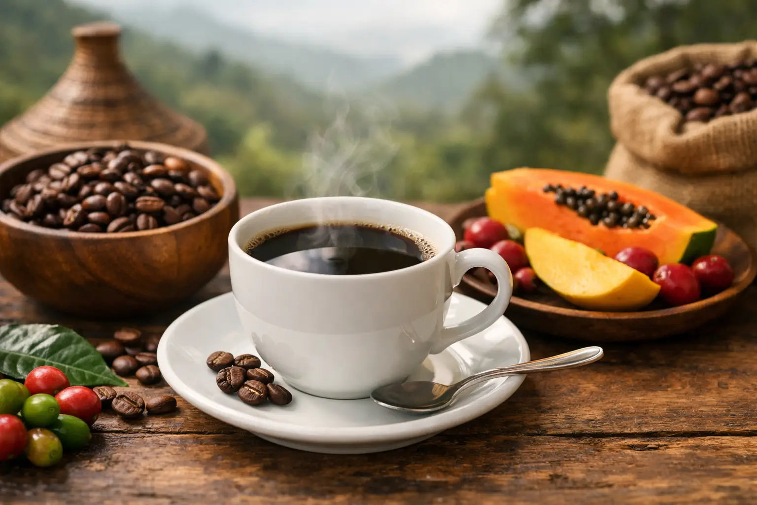 Uganda Kaffee Geschmack - weich, fruchtig, klar
