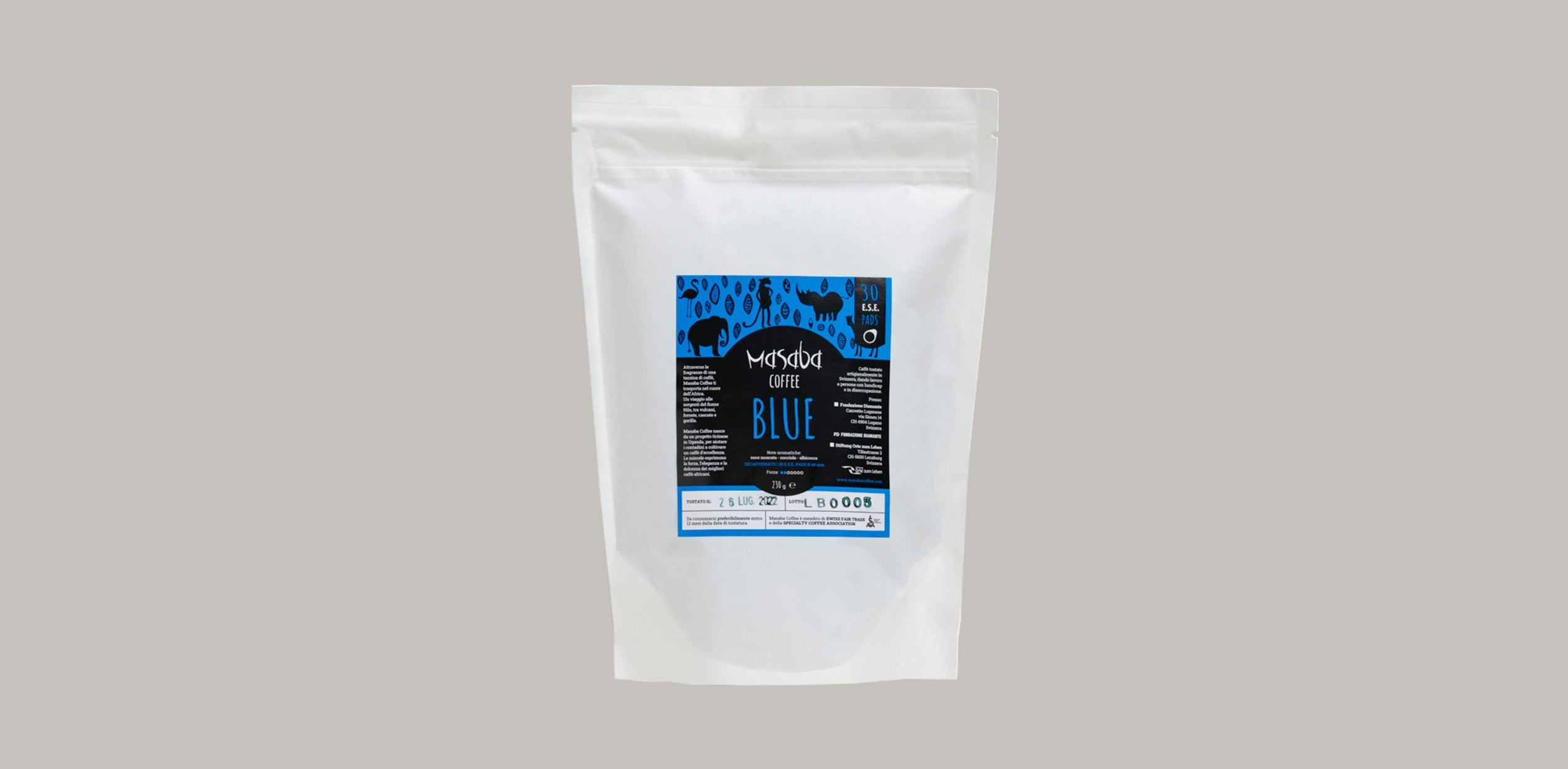 Masaba BLUE - 30 cialde DECAFFEINATO